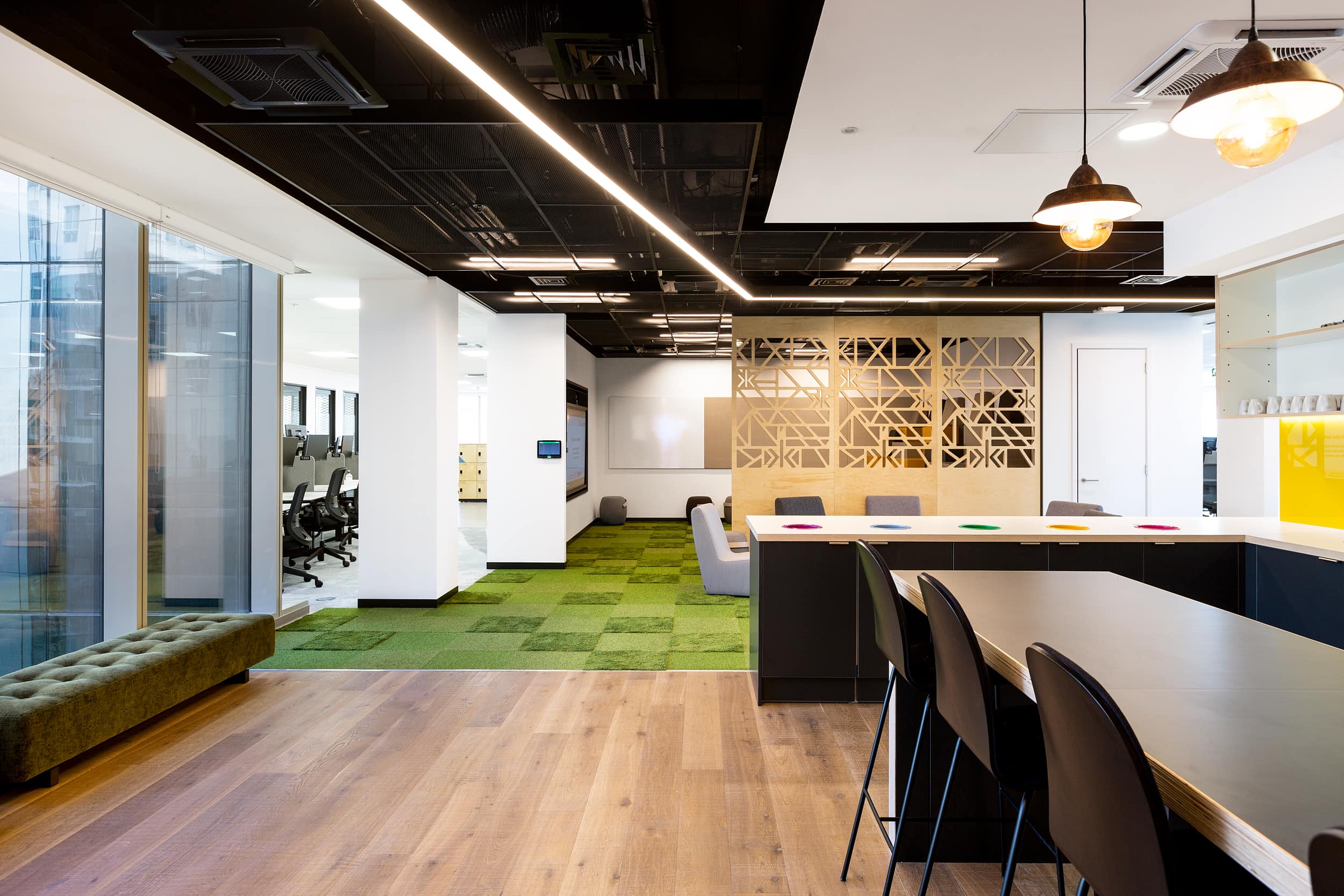 AIS office design and build Malta staff canteen area